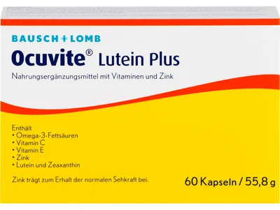 Produktbild von Ocuvite Lutein plus Kapseln, 60 St. Kapseln