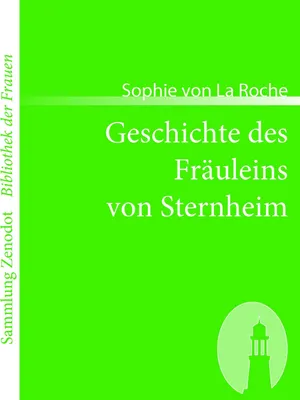 Produktbild von Geschichte des Fräuleins von Sternheim