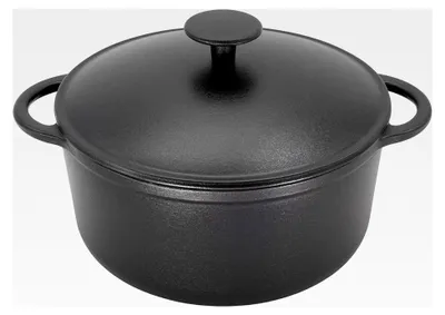 Produktbild von Karl Eisenguss-Fleischtopf Rustica, Ø 20 cm, Schwarz