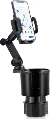 Produktbild von Autohalter für Getränke und Telefon, verstellbar, 360° Drehung