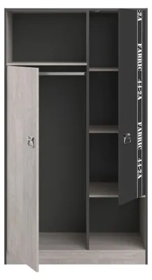 Produktbild von Fabric 11 Kinderzimmer 6-tlg: Bett, Schrank, Tisch, Nako, Kommode