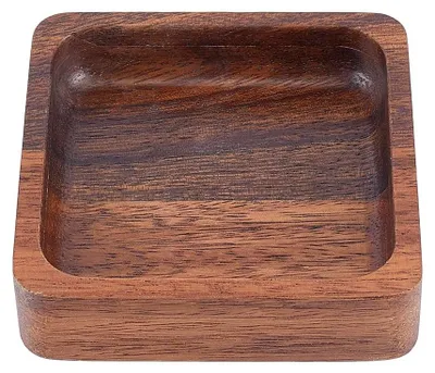 Produktbild von Servierplatte aus Walnussbaumholz, 10 cm. Dekoratives Holztablett