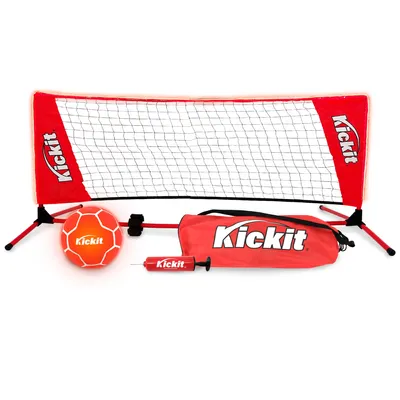 Produktbild von Kickit Inferno – Fußball meets Tennis, Netz mit LED-Beleuchtung (2m), Outdoor-Ballspiel, LED-Fußballspiel Set für den Park, Garten, Strand