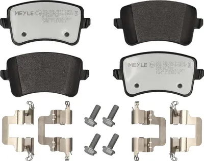 Produktbild von MEYLE 025 246 0617-1/PD Bremsbeläge Hinten für AUDI A4 Avant (8K5, B8) Q5 (8RB) A5 Sportback (8TA) A4 Limousine (8K2, B8) A5 Coupe (8T3)