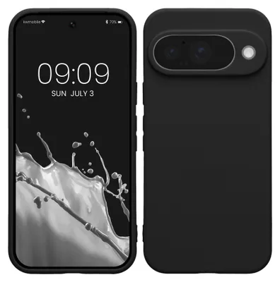 Produktbild von kwmobile Handyhülle für Google Pixel 10 Hülle - weiches Handy Silikon Case - Schutzhülle Cover - Schwarz matt