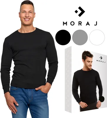 Produktbild von Pánské termoprádlo Moraj s dlouhým rukávem, dlouhé funkční prádlo 1600-001 - Černá - XL