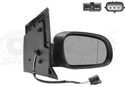 Produktbild von VAN WEZEL 5818818 Außenspiegel Seitenspiegel Rechts für VW Fox Schrägheck (5Z1, 5Z3, 5Z4) Konvex Grundiert