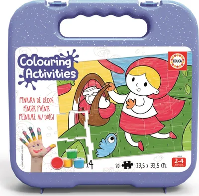 Productafbeelding van EDUCA Roodkapje Kleurrijk Puzzel, 20 stukjes met kleuren