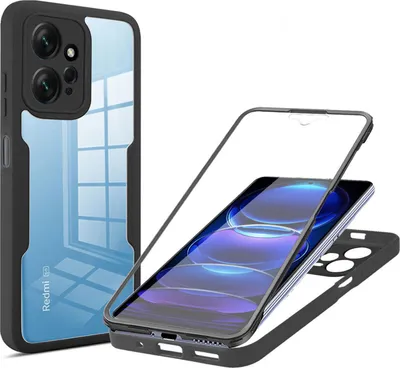 Produktbild von 360° Grad Hülle Xiaomi Redmi Note 12 4G Rundum vollschutz mit Displayschutz Schwarz