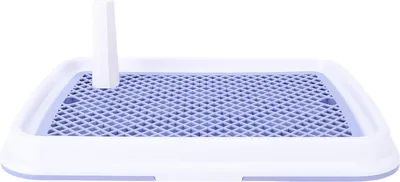 Immagine prodotto di Toilette per cani ad alto spazio - Portapipì in plastica inodore e facile da pulire per cani di piccola taglia Blu
