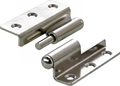 Image de Lot de 2 paumelles acier pour meuble HETTICH, L.50 x l.40 mm