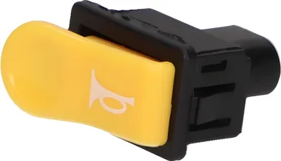 Obrázek produktu pro Hupenknopf schwarz / gelb für Piaggio, Gilera, Ape