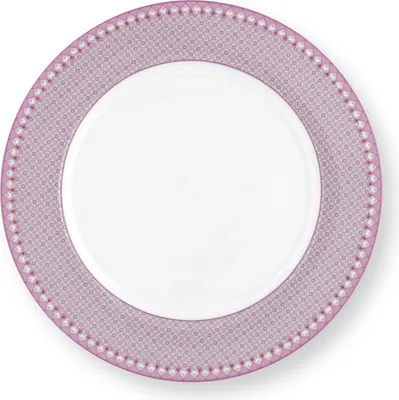 Produktbild von PIP STUDIO Lily&Lotus Speiseteller weiss/lila 26,5cm
