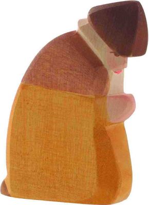 Ostheimer Hirte kniend Weihnachtsgrippenfigur Holzspielzeug 10cm