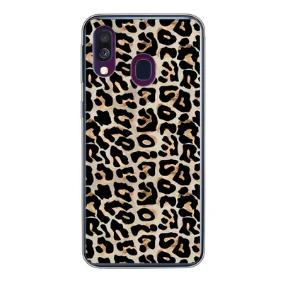 Produktbild von MuchoWow® Handyhülle Schutzhülle Hülle für Samsung Galaxy A40 Pantherdruck - Braun - Luxus Silikon Softcase Handy Hülle - Handy-Tasche