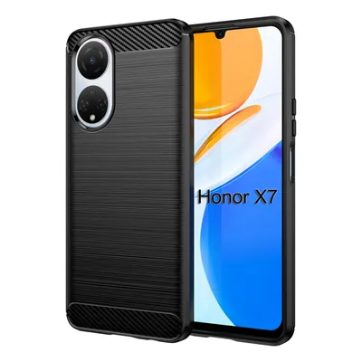 Produktbild von Carbon Hülle für Honor X7 Handyhülle Back Cover Handy Tasche Bumper in Schwarz