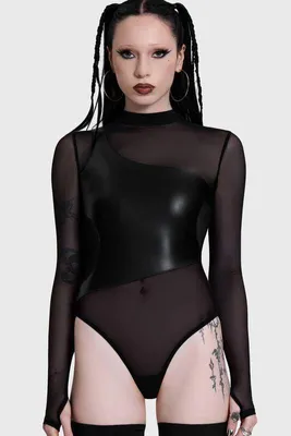 Produktbild von KIHILIST by KILLSTAR Body Damen Cyber Bodysuit schwarz XL