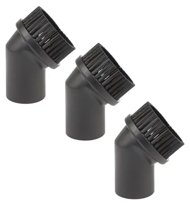 Image de set de 3 pinceaux universels pour aspirateur pour meubles - Pinceau pour meubles de haute qualité, suceur pour meubles et brosse pour meubles - Nettoyage en douceur des surfaces délicates - Compatible avec les modèles d'aspirateurs courants