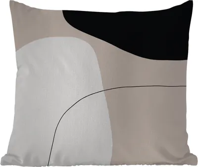 Produktbild von MuchoWow® Outdoor Kissen - Formulare - Abstrakt - Gestaltung - 60x60 cm - Wetterfest - Lounge Kissen - Dekoration - Schlaf Kissen