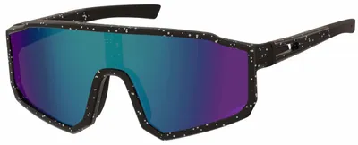 Produktbild von Shield Sonnenbrille Uni – Sportliche Visor Sonnenbrille mit großem Glas Schwarz-Blau