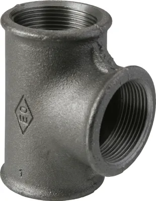 Produktbild von Temperguss T-Stück Nr. 130 schwarz 1"