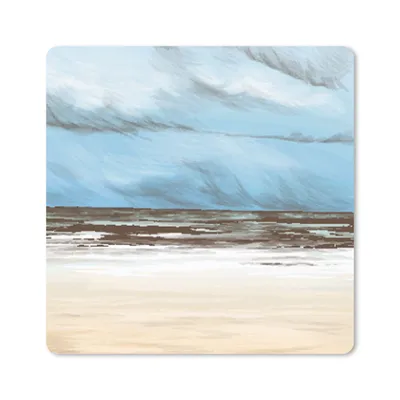Produktbild von MuchoWow® Mauspad Mousepad Meer - Strand - Himmel 20x20 cm - Mousepads - Maus Mat - Pad - Mausunterlage - Desk Mat - Bureauartikeln