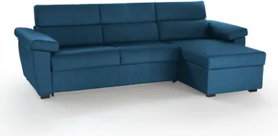 Immagine prodotto di Priverno - Divano Letto con Penisola, 285x160 cm blu, Sfoderabile  Italy