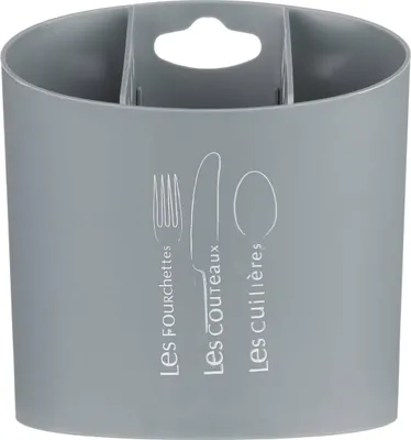 Produktbild von Besteckabtropfgestell 3 fächer grau - 5 five simply smart