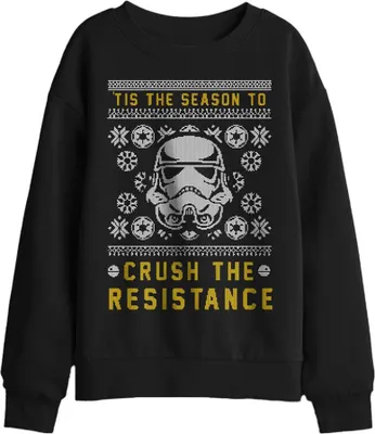 Produktbild von Star Wars - "Crush The Resistance This Christmas" Sweatshirt für Kinder TV29910 (128) (Schwarz)