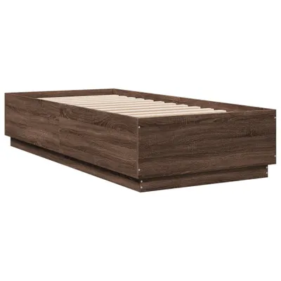 Produktbild von Bettgestell Braun Eichen-Optik 100x200 cm Holzwerkstoff