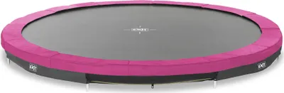 Image de EXIT Silhouette Trampoline Sportive ø366cm – Enterré – Trampoline Enterrée – Rond – pour Enfants – Rose