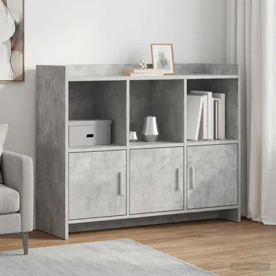 Obrázek produktu pro vidaXL Komoda, betonově šedá, 98,5 x 33 x 80 cm, dřevotřísková deska