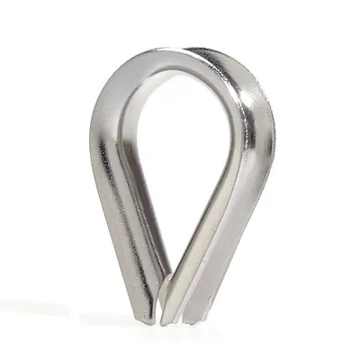 Produktbild von Edelstahl Kausche A4 für 10mm Seile, mit 37mm Innenlänge und 24mm Innenbreite