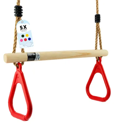 Immagine prodotto di Altalena a trapezio regolabile per bambini, sicura e adatta ai bambini