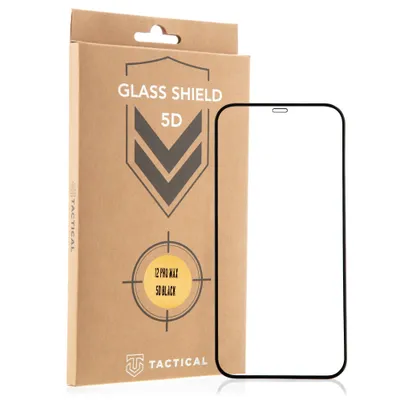 Produktbild von Tactical Glass Shield 5D für iPhone 12 Pro Max - Schwarz KP11485