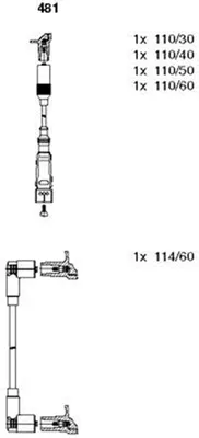 Produktbild von Bremi Zündleitungssatz für Seat VW