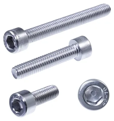 Productafbeelding van SECCARO Cilinderschroef M4 x 8 mm, roestvast staal V2A/VA A2, DIN 912 / ISO 4762, inbussleutel, volledig schroefdraad, 20 stuks, AI-gegenereerde afbeelding