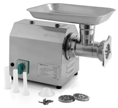 Produktbild von Mahlzeit Profi Edelstahl Fleischwolf elektrisch | 750W - 150kg/h | Wurstfüller
