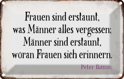 Produktbild von vianmo Blechschild 20x30 cm Frauen Männer sind erstaunt was Spruch Zitat