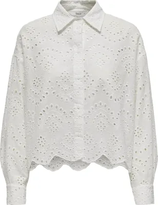 Produktbild von Bluse lockeres Muschelsaum Hemd | XS