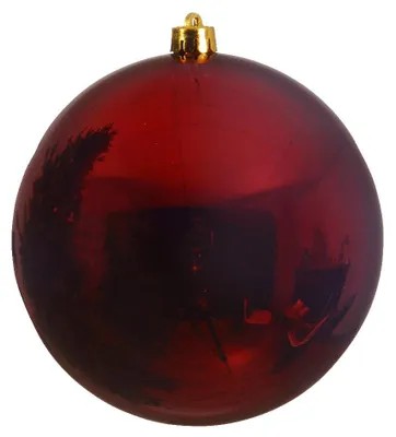 Productafbeelding van Kerstbal kunststof glitter horizontal lines Decoris