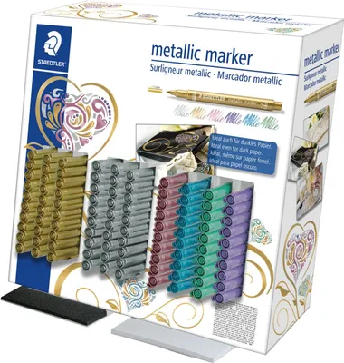Produktbild von STAEDTLER Permanent Marker Metallic 100er Display