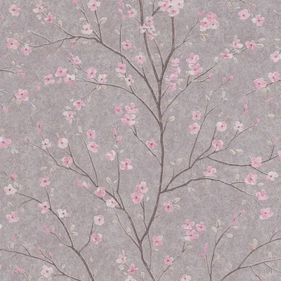 Produktbild von Profhome 379122-GU Blumen Tapete Floral matt grau rosa 5,33 m2