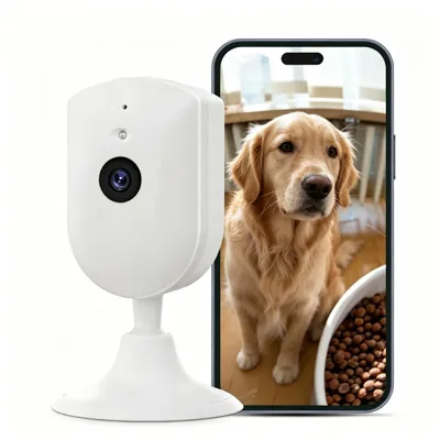 Produktbild von 2K 4MP überwachungskamera Innen mit Nachtsicht WLAN Indoor Kamera Hundekamera Zwei-Wege-Audio WiFi PIR Bewegungserkennung für Baby&Haustiere