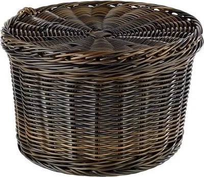 Produktbild von APS 40299 Eierkorb PROFI LINE, Polypropylen, Edelstahldraht im Rand, für ca. 20 Eier, Ø 26 cm, Höhe 17 cm, schwarz/braun