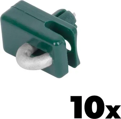 Produktbild von Halterung Strend Pro METALTEC 2, Führungs-, für Spanndraht, mit Nagel, anthrazit, Pack. 10 Stk.