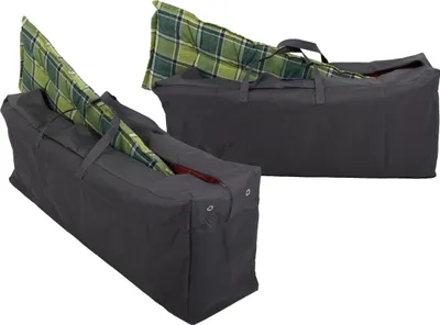 Produktbild von Schutzhülle für 4 Gartenmöbelauflagen Aufbewahrungstasche für Auflagen robustes 420D Polyester anthrazit