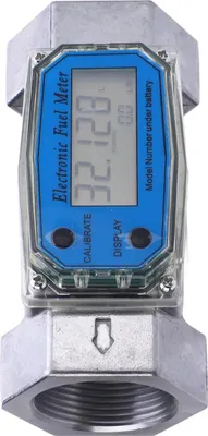 Obrázok produktu pre Digitálny turbínový prietokomer paliva, vysoko presný kovový, multifunkčný prietokomer s viacerými jednotkami pre vodu, plyn, olej, benzín, 45 mm/1,8 palca: minimálne 30 l/min, maximálne 280 l/min