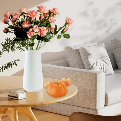 Productafbeelding van Keramische vaas, 20 cm hoog, modern decoratief object voor woonkamer en kantoor