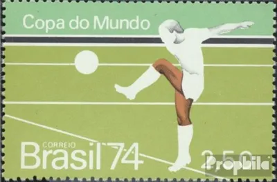Produktbild von Briefmarken Brasilien 1974 Mi 1440 (kompl.Ausg.) gestempelt Fußball WM